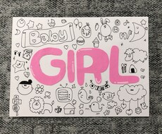 性別報告メッセージカード！女の子と男の子選べます イメージ1