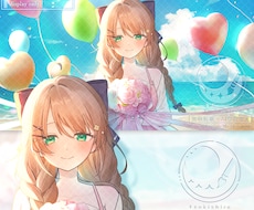 歌ってみたMV・一枚絵・グッズイラストを制作します リピート多数！丁寧なやり取りで初めての方も安心です