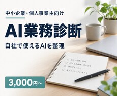 あなたの会社でAI化できる業務を一緒に見つけます イメージ1