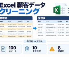 Excel・CSVのデータを整理・集計します イメージ1