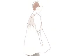 淡く優しい雰囲気の人物カット描きます イメージを膨らませるための挿絵に