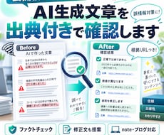 AI生成文章を出典付きで確認します 誤情報をチェックし根拠URLと修正文をまとめます
