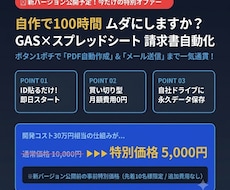 請求書発行からメール送信まで自動化します イメージ1