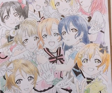 色紙を送る相手の好きなキャラクターを色紙に書きます 誕生日、サプライズ、記念日などなど