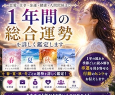 今日から1年間の運勢を詳しく鑑定します イメージ1