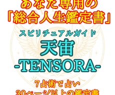 あなたの魂に寄り添いあなたの将来を読み解きます 全10項目・7占術・A4 30ページ程度の鑑定書