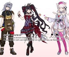 一枚のキャラクターデザイン、立絵ます イメージ1