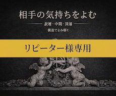 リピーター様専用です。相手の気持ちの変化を占います イメージ1