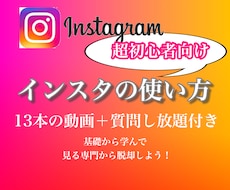 40代以降のインスタ初心者向け！使い方教えます 13本動画／毎日質問し放題の効率的な1ヶ月をサポートします
