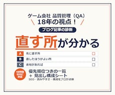 ブログ記事の改善点をSEO目線で診断します イメージ1