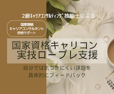 ２級技能士が国資キャリコン実技ロープレ支援します イメージ1