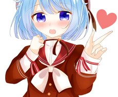 二次元の女の子のイラスを描きます イメージ1