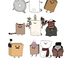クスッと笑えるオリジナルゆるキャラをデザインします イメージ1