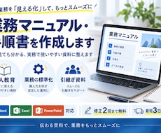 分かりやすい業務マニュアル・手順書を作成します イメージ1
