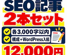 SEO記事を作成しWordPressに入稿します イメージ1