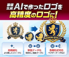 AI生成ロゴ画像をベクター化・トレース・清書します イメージ1