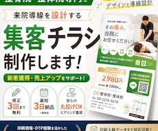 LINE予約につながる整骨院チラシを制作します イメージ1