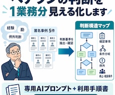 ベテランの判断基準を1業務分見える化します イメージ1