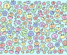 ポップで不思議ないきものたちのイラストを描きます