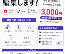 Vtuberさん向け切り抜き動画を2本制作ます イメージ1