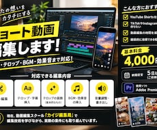ショート動画を丁寧に編集します イメージ1