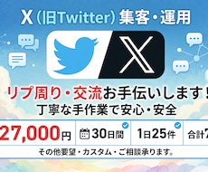 X認知拡大！手動リプ運用代行いたします ★BOT不使用！完全手動で自然に認知拡大★