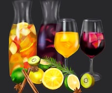 お料理のイラスト描きます イラスト1点1200円・5点から承ります　メニュー作成などに