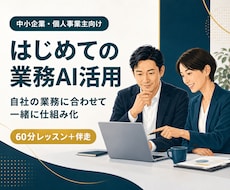 ChatGPT・Claude業務活用の伴走します イメージ1