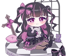 かわいい女の子のミニキャライラスト描きます イメージ1