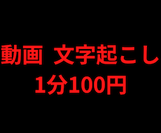YouTubeの動画を【文字起こし】します 動画【1分100円】で書き起こしをします。