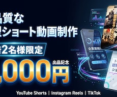 高品質な縦型ショート動画を制作します イメージ1