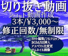 実況者,Vtuber向け切り抜き動画作成します イメージ1