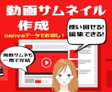 編集可能なYouTubeサムネイルを作成します canvaデータで使い回せお洒落YouTubeサムネイル制作