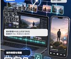 動画編集を自動化するAIエージェント作ります 撮って渡すだけ、編集は全自動で仕上がります