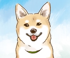 水彩風タッチでペットのイラスト描きます イメージ1