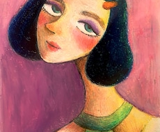 アンニュイなクレパスイラスト描きます イメージ1