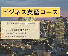 ビジネス向け英会話レッスンをします ビジネス英語のレッスンを受けてみませんか？