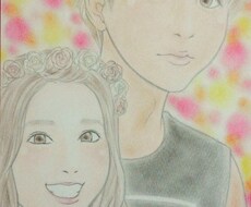 手描きの心温まる似顔絵を心をこめて描きます