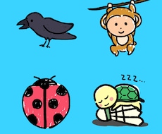 超シンプルでゆる可愛いシュールなイラストを描きます 手描き風の超デフォルメされた動物・人物なんでも愛らしく制作！