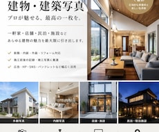 建物の魅力を、最高品質で撮影させていただきます イメージ1