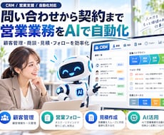 CRM・顧客管理・営業業務をAIで自動化します イメージ1