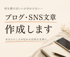 ブログ・SNSの文章作成をお手伝いします イメージ1