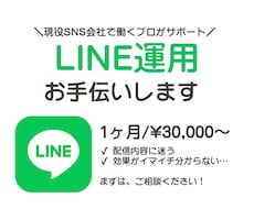 LINE公式アカウントの運用・分析をお手伝いします イメージ1