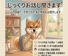 パパ目線で子育ての悩みや不満、愚痴をお聞きします イメージ1
