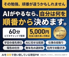 AI時代に若手が何を身につけるかの相談に乗ります イメージ1