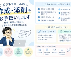 ビジネスメールを丁寧で自然な文章に整えます イメージ1