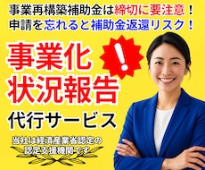 事業化状況報告│年に１度の重要な手続き伴走します 期限が迫っていてもOK！専門家の力で補助金返還リスクを回避！
