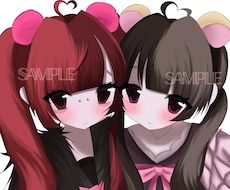バストアップのかわいい女の子描きます イメージ1