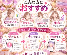 占い師向けSNS投稿テンプレ30日分届けます イメージ1