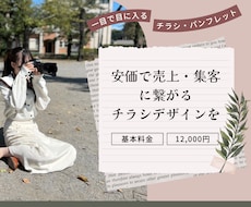 人が集まるチラシデザインを作成します イメージ1